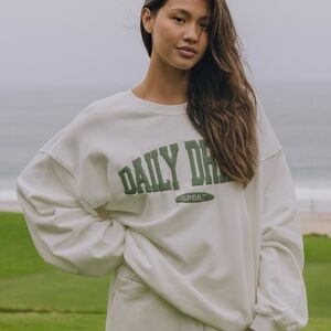 Daily Drills Oversized Sport Crew Sweatshirt